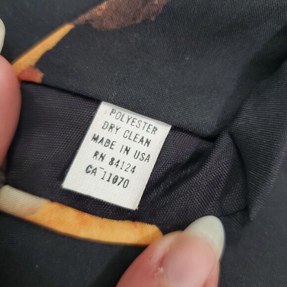 Ralph Marlin Vintage 1997 Ice Cream Black Photo Polyester‎ Summer USA Wide Tie - Picture 4 of 4